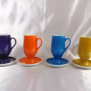 Set of Four Schmid Espresso Cups and Saucers # 25750